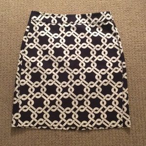 Banana Republic Link Pattern Skirt